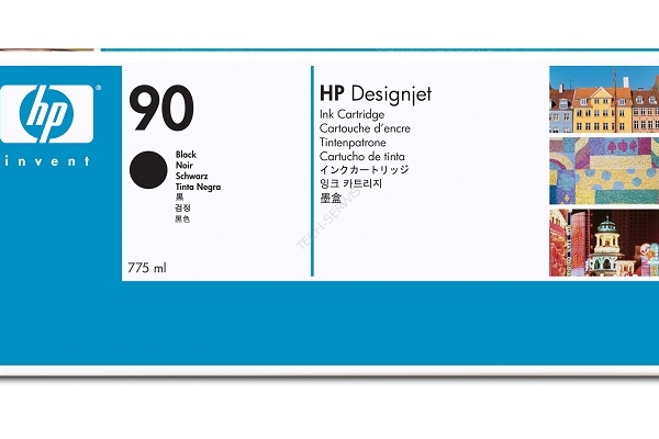 HP DesignJet 4000/4500 90 Black Ink775ml Cartridge